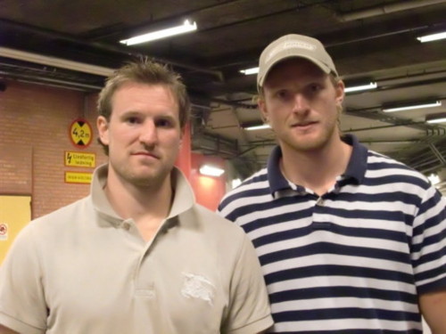 A trade with Prague has reunited brothers Niclas (left) and Steffan Kronwall. Steffan was the first player taken in the EURO Draft this morning.