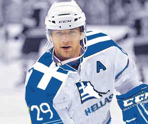Jason Pominville is one of 5 Greeks in this year's all-star game. "Pommer" made the game once as a Prague winger and twice for Athens.