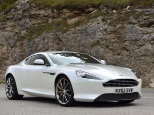 An Aston Martin DB9, made in England.